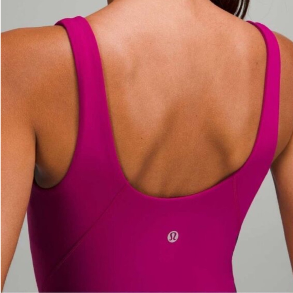 Lululemon Align Bodysuit 8" in Magenta color size 6 - Picture 3 of 10